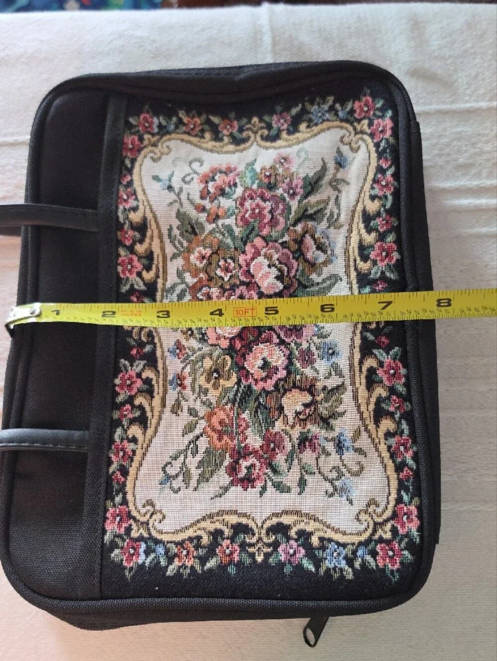 Vintage Floral Tapestry Bible / Book Carrying Case Tote